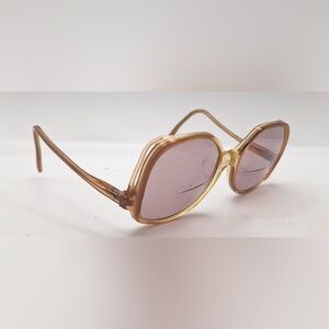SRO Brown Translucent Oval Sunglasses Frames Only